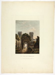 Brama św. Sebastiana, płyta siedemnasta z Ruin Rzymu autorstwa M. Dubourg
