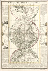 ogólna mapa ziemi autorstwa M. Flecheux