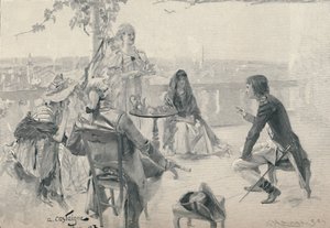 Napoleon w Towarzystwie w Walencji. 1785, 1896