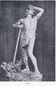 Adam, z The Magazine of Art 1893, Cassell and Company autorstwa M. Lavergne