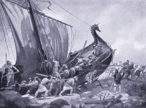 Magnus żegluje wokół Mull of Cantyre AD1098, lata 20.