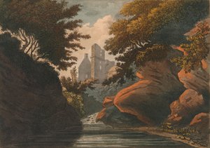 Zamek Rosline, 1800. autorstwa M. Merigot