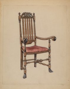 Fotel z poręczą autorstwa M. Rosenshield von Paulin