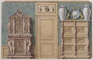Meble w jadalni przy rue Fortune, dom kupiony przez Balzaca w 1847 r.