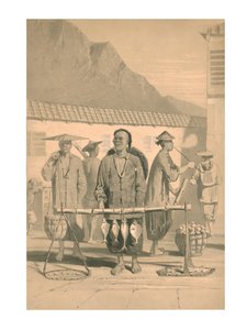 Sprzedawcy ryb w Hongkongu, XIX wiek.
