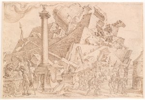 Zniszczenie wieży Babel autorstwa Maarten van Heemskerck