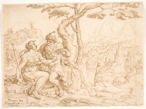Juda i Tamar autorstwa Maarten van Heemskerck