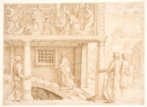 Wezwanie Mateusza autorstwa Maarten van Heemskerck