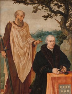 Sybilla Erytrea Lewe skrzydło tryptyku: Darczyńca Matelief Dammasz. i św. Paweł (z przodu) i Sybilla z Erytrei (z tyłu) autorstwa Maarten van Heemskerck