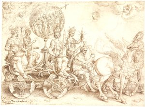 Rydwan triumfalny. Mundus (Świat). (Alegoria Czterech Żywiołów)