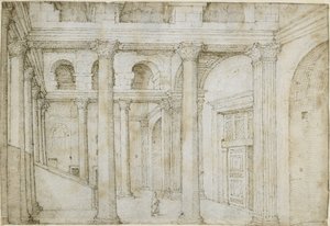 Przedsionek Panteonu autorstwa Maarten van Heemskerck