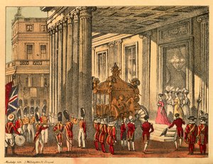 Jej Wysokość opuszcza Pałac Buckingham autorstwa Madeley