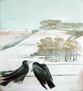 Gawrony w krajobrazie autorstwa Madeline Wyndham