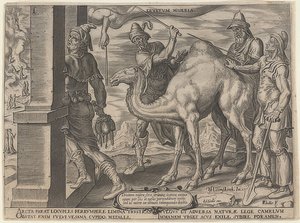Bogacz i biedny Łazarz. 1563 autorstwa Maerten van Heemskerck