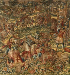 Historia Gideona, koniec XVI wieku (jedwab i wełna) autorstwa Maerten van Heemskerck