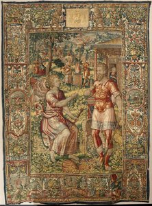 Historia Gideona, koniec XVI wieku (jedwab i wełna) autorstwa Maerten van Heemskerck