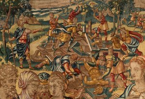 Historia Gideona, koniec XVI wieku (jedwab i wełna) autorstwa Maerten van Heemskerck