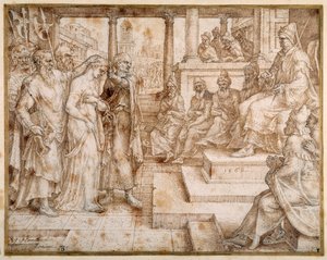 Susannah oskarżona przez Starszych autorstwa Maerten van Heemskerck