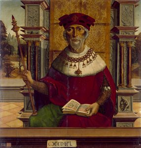 Prorok Ezechiel, c. 1525 autorstwa Maestro de Becerril