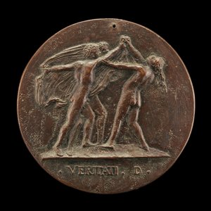 Prawda ujawniona przez dwóch mężczyzn [rewers], 1520s. autorstwa Maffeo Olivieri