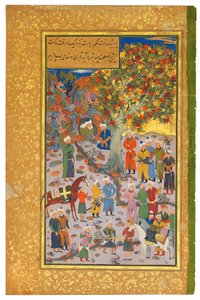 Wizyta u derwisza, 1560-61 autorstwa Mahmud Muzahhib