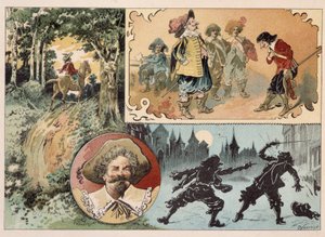 Cyrano de Bergerac, ilustracja powieści Cyrano de Bergerac: „Inny świat”