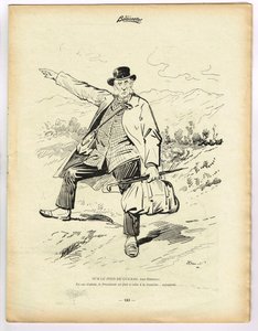 La Baionnette, satyryczna w kolorach autorstwa Henri Maigrot