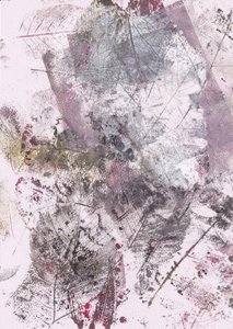 Wyblakłe grafiki botaniczne autorstwa Maira Ribena