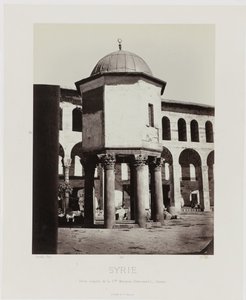 Gezicht op de kleine koepel van de grote Moskee in Damaszek (Syria/Mała kopuła Wielkiego Meczetu (święta księga) - Damaszek) Architektura starożytna: Egipt, Grecja, Azja Mniejsza: Album fotograficzny (tytuł serii)