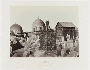 Gezicht op een begraafplaats in Damaszek (Syria/Grupy Grobowców - Damaszek) Architektura starożytna: Egipt, Grecja, Azja Mniejsza: Album fotograficzny (tytuł serii)