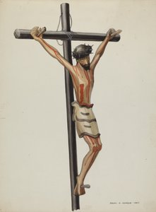Bulto, Krucyfiks, c. 1937 autorstwa Majel G. Claflin