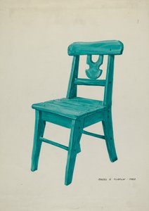 Krzesło, ok. 1937. autorstwa Majel G. Claflin