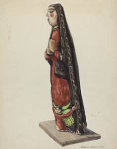 Matki Bożej z Guadalupe Bulto, ok. godz. 1938. autorstwa Majel G. Claflin