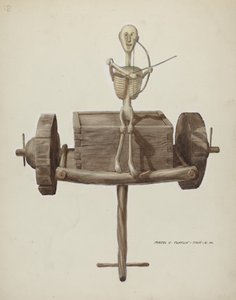 Penetente Wóz Śmierci i Figurka Śmierci 1937. autorstwa Majel G. Claflin