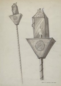 Latarnia procesyjna Penitente, ok. 1930 r. 1937. autorstwa Majel G. Claflin