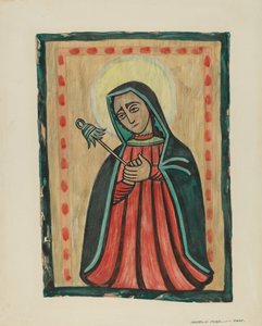 Ołtarz-Matka Boska Bolesna Nuestra Senora de los Siete Dolores, ok. godz. 1938. autorstwa Majel G. Claflin
