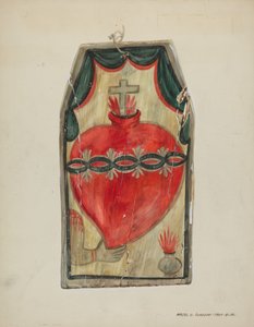 Retablo Najświętszego Serca, c. 1939. autorstwa Majel G. Claflin