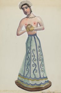 Santa Jedna z ośmiu dziewic Widok z przodu, ok. godz. 1937. autorstwa Majel G. Claflin