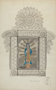 Nisza blaszana zawierająca luzem z Gwadelupy, c. 1936. autorstwa Majel G. Claflin