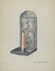 Blaszany kinkiet, 19351942. autorstwa Majel G. Claflin
