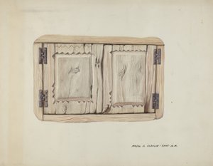 Dwoje drzwi ściennych, ok. godz. 1937. autorstwa Majel G. Claflin