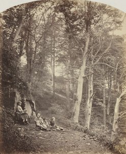 Ścieżka przez las, c. 1860. autorstwa Major Francis Gresley