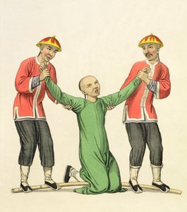 Ukaranie tłumacza, tablica 8 z „The Punishments of China”, ryt. J. Dadley