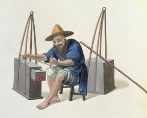 Naprawiacz porcelany, płyta 28 z filmu „Strój chiński”, ryt. J. Dadley, 1800 autorstwa Major George Henry Mason