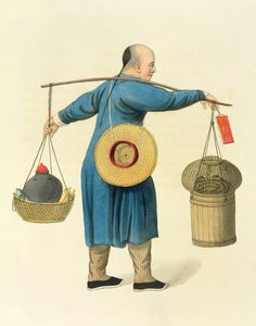 Sprzedawca żmij, tablica 46 z "The Costume of China", wyryta przez J. Dadley, 1800 r.