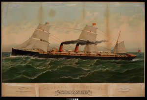 Cunard Steamship Servia... (chromolitografia)