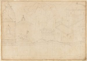 Indrajit składa ofiary: Folio z serii Oblężenie Lanki, ca. 1725.