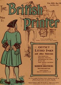 The British Printer tom. XXX - nr 175 kwiecień-maj, okładka 1917, 1917 autorstwa Mander Brothers