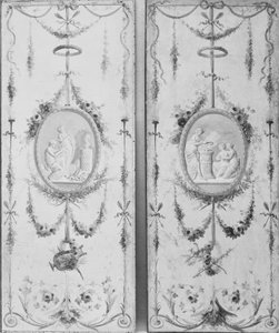 Panel dekoracyjny jeden z pary, XVIII wiek. autorstwa Manner of Le Riche