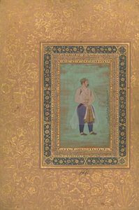 na odwrocie: portret księcia Danyala, folio z albumu Szahdżahan, na odwrocie: koniec XVI wieku. autorstwa Manohar